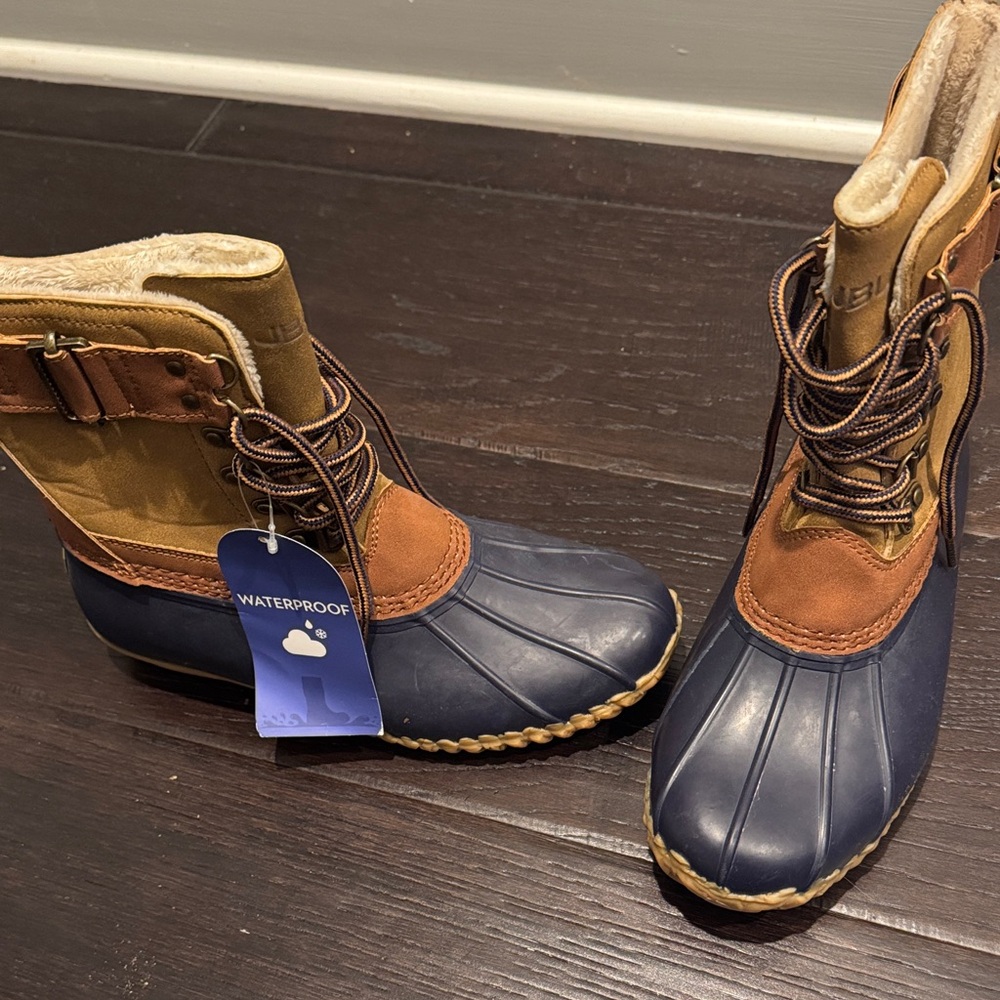 Waterproof Boots Faux Fur